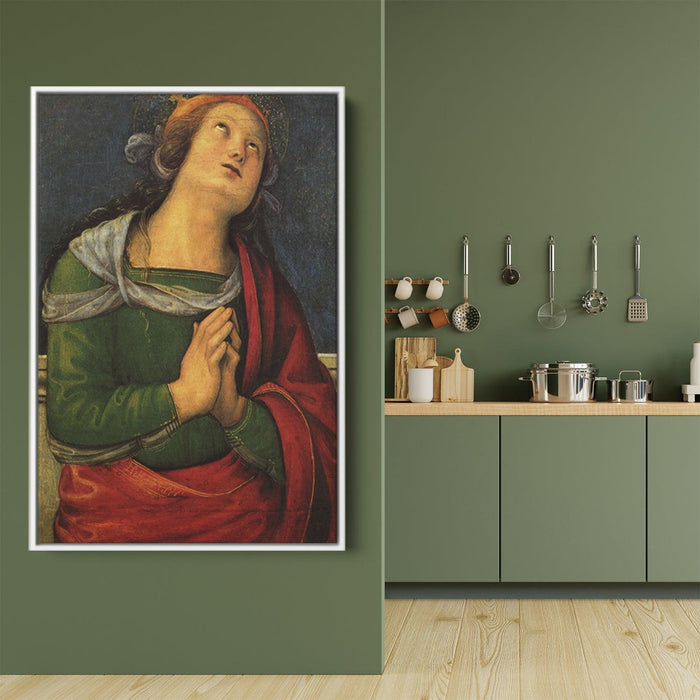 Polyptych of St. Peter (Santa Flavia) by Pietro Perugino - Canvas Artwork