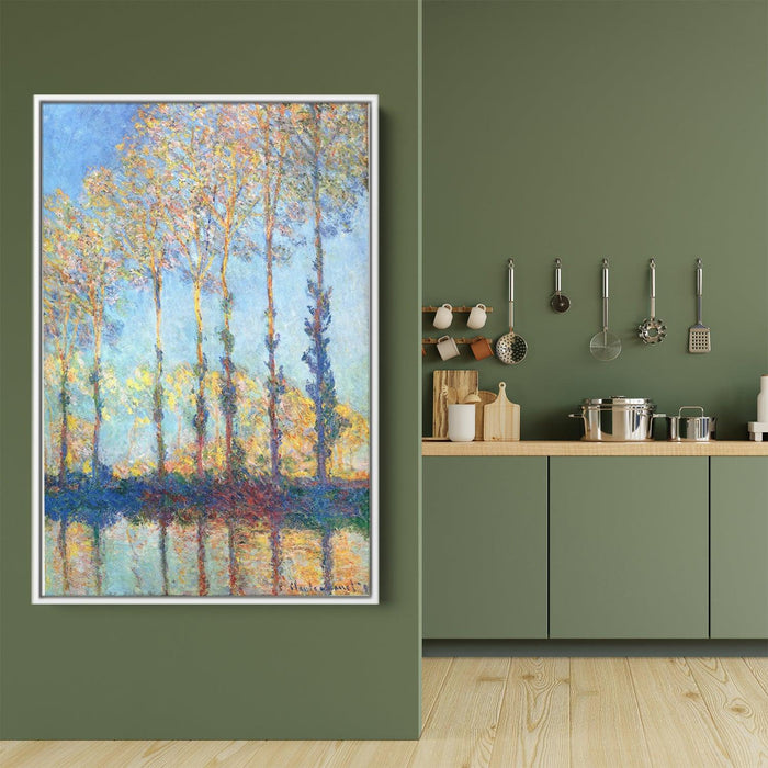Poplars on the Banks of the Epte by Claude Monet - Canvas Artwork