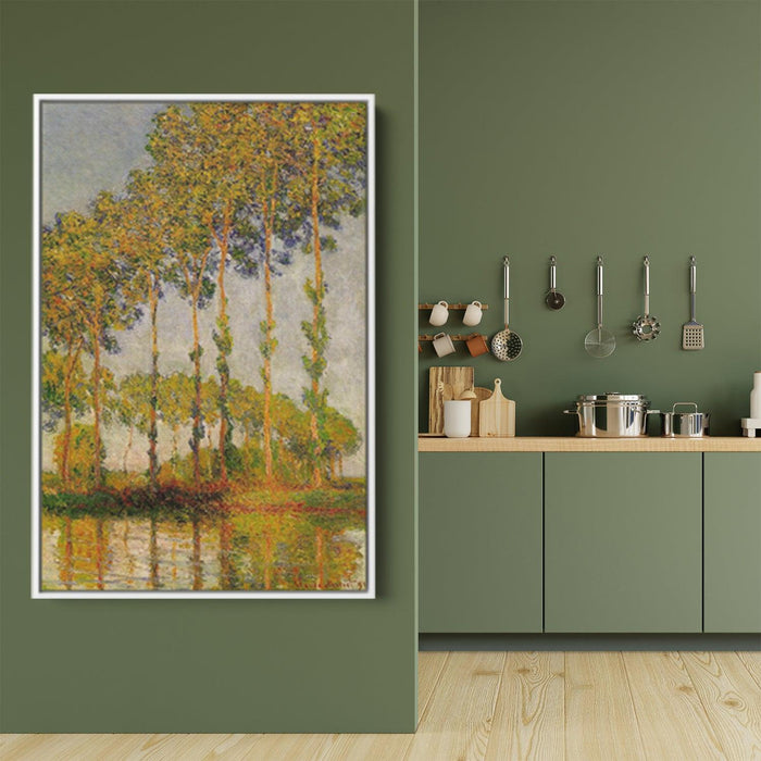 Poplars, Row in Autumn by Claude Monet - Canvas Artwork