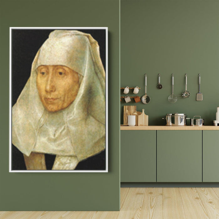 Portrait of an Old Woman by Hans Memling - Canvas Artwork