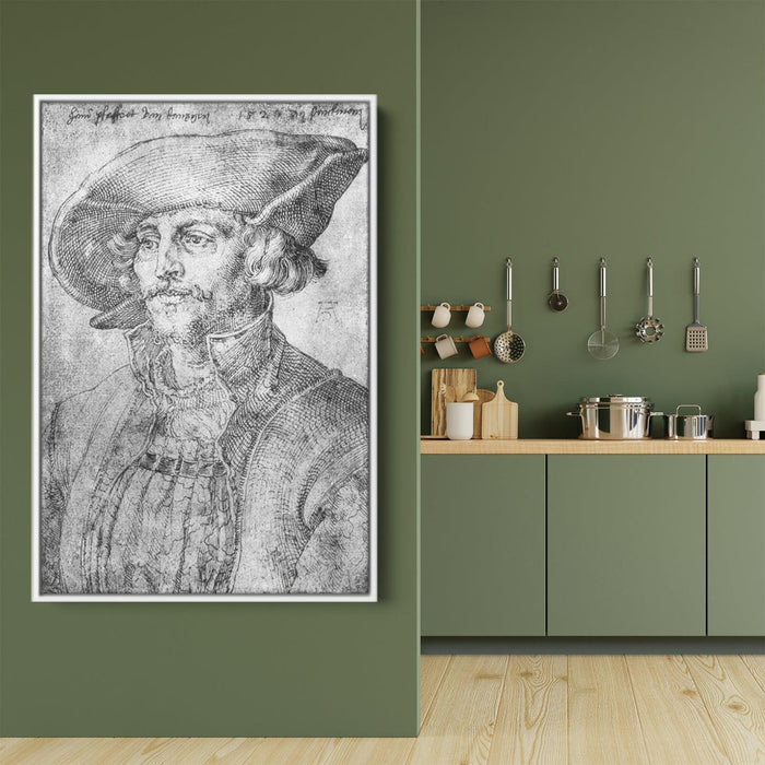 Portrait of Hans Pfaffrot of Gdansk by Albrecht Durer - Canvas Artwork