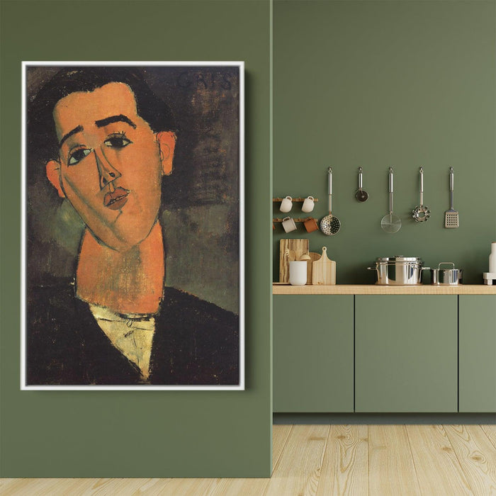 Portrait of Juan Gris by Amedeo Modigliani - Canvas Artwork