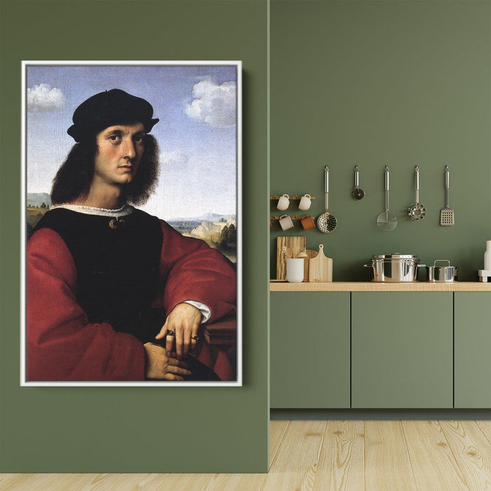 Portrait of Agnolo Doni by Raphael - Canvas Artwork