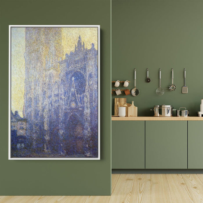 Rouen Cathedral, the Portal, Morning Effect by Claude Monet - Canvas Artwork