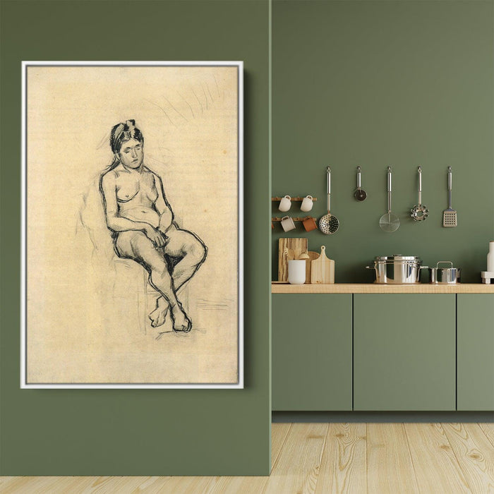 Seated Female Nude by Vincent van Gogh - Canvas Artwork