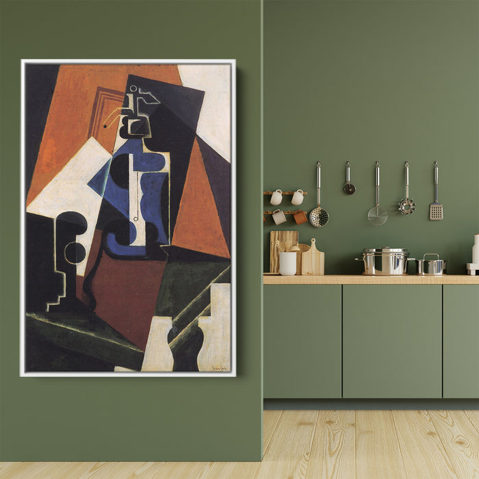 Seltzer Bottle and Glass by Juan Gris - Canvas Artwork