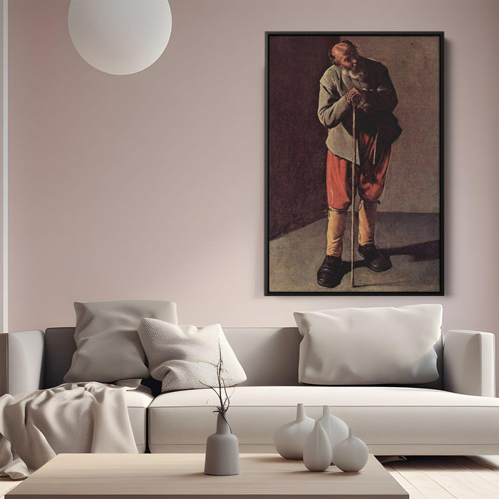 Old Man by Georges de la Tour - Canvas Artwork