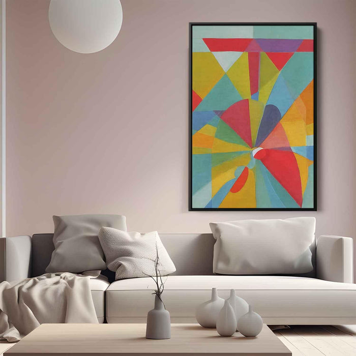 Pastel Bauhaus Triangles #206 - Kanvah