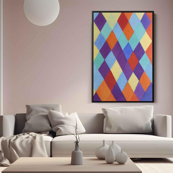 Pastel Bauhaus Triangles #224 - Kanvah