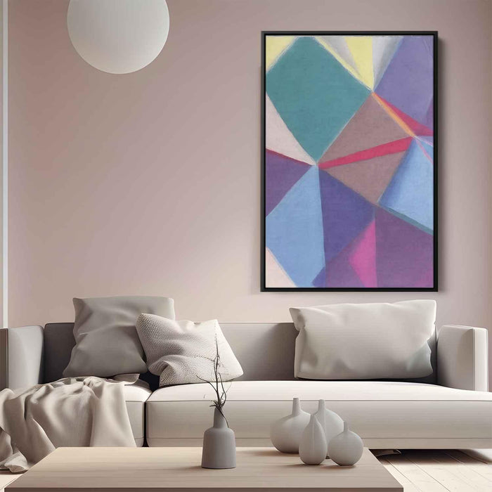 Pastel Bauhaus Triangles #235 - Kanvah