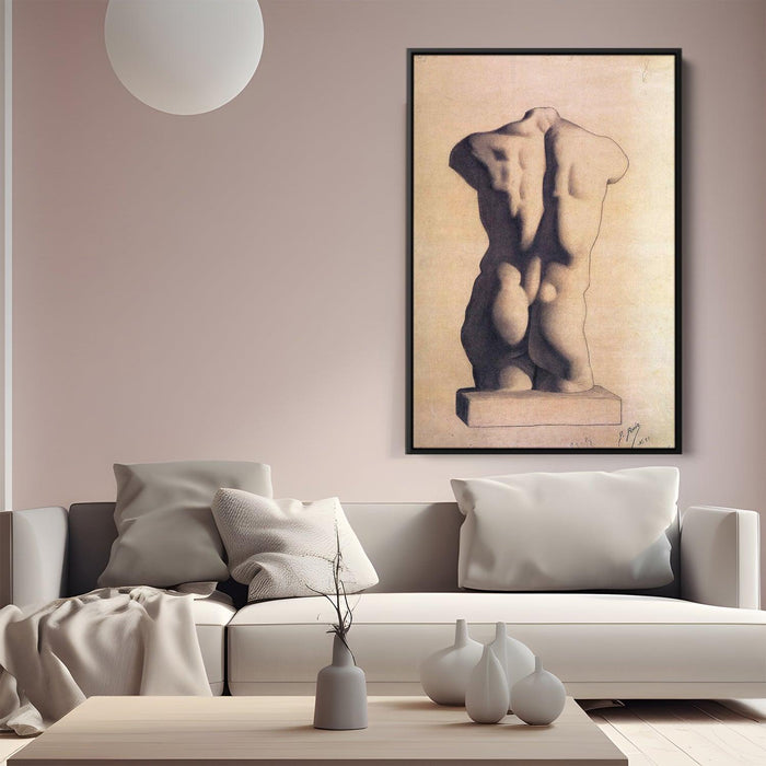 Plaster male torso by Pablo Picasso - Canvas Artwork