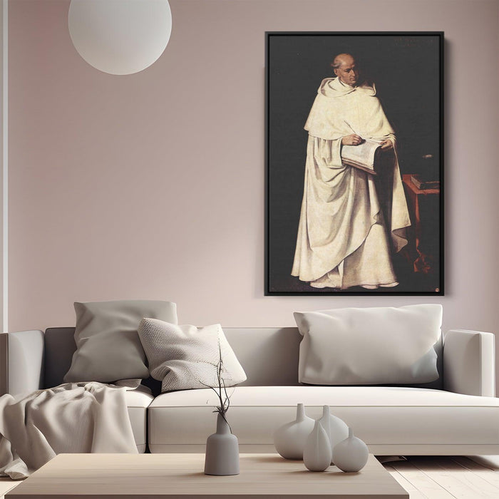 Portrait of Fra Zumel Francisco by Francisco de Zurbaran - Canvas Artwork