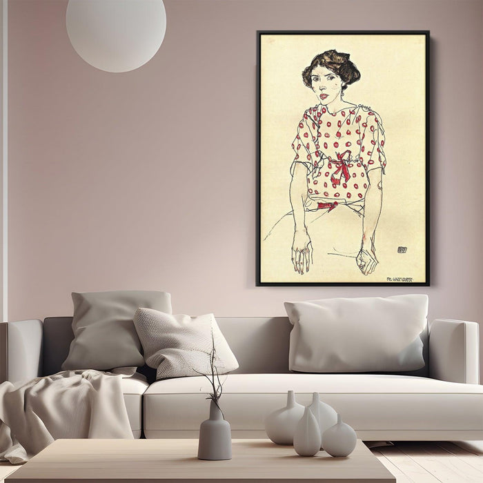 Portrait of Miss Waerndorfer by Egon Schiele - Canvas Artwork