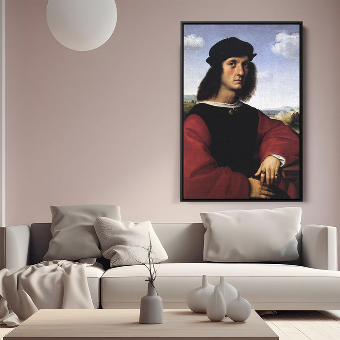 Portrait of Agnolo Doni by Raphael - Canvas Artwork