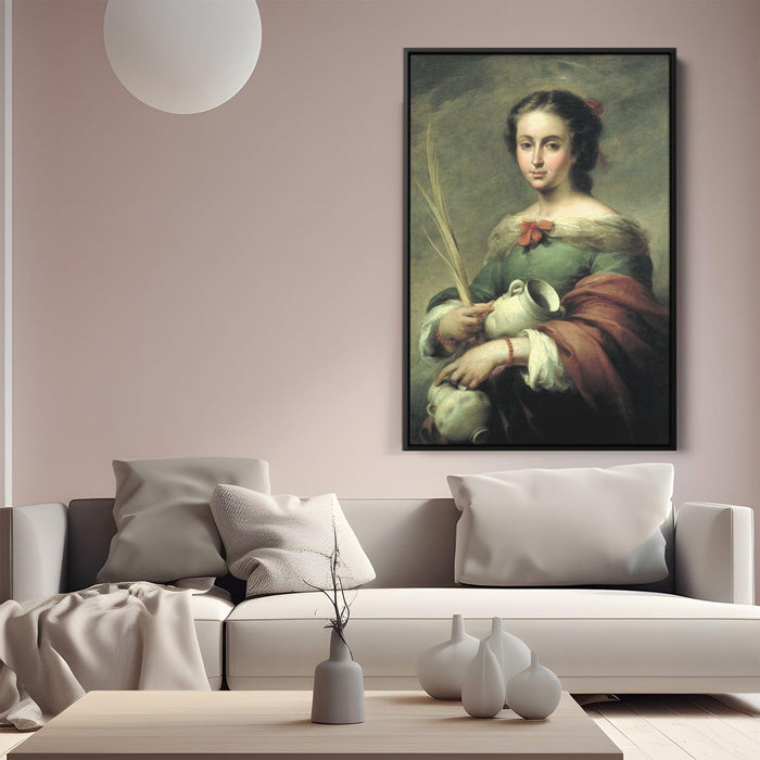 Santa Rufina by Bartolome Esteban Murillo - Canvas Artwork