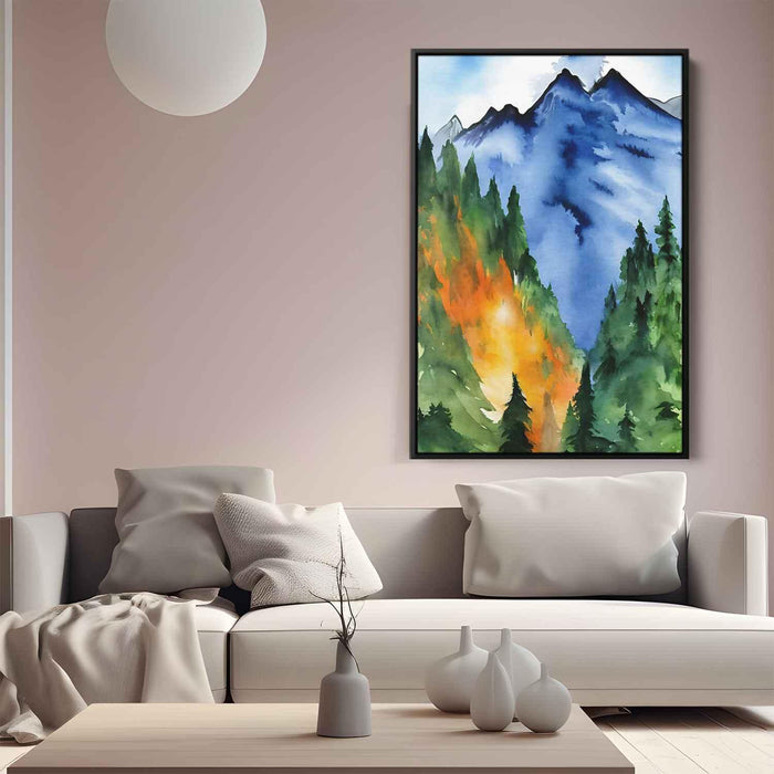 Watercolor Mountain #224 - Kanvah