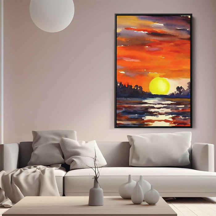 Watercolor Sunset #206 - Kanvah