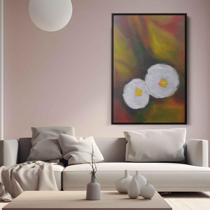 White Abstract Flower #204 - Kanvah