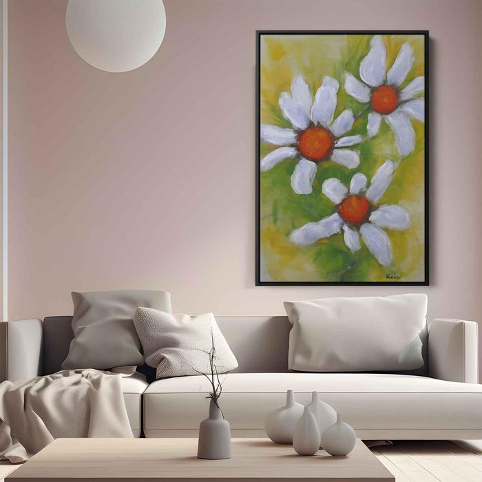 White Abstract Flower #212 - Kanvah