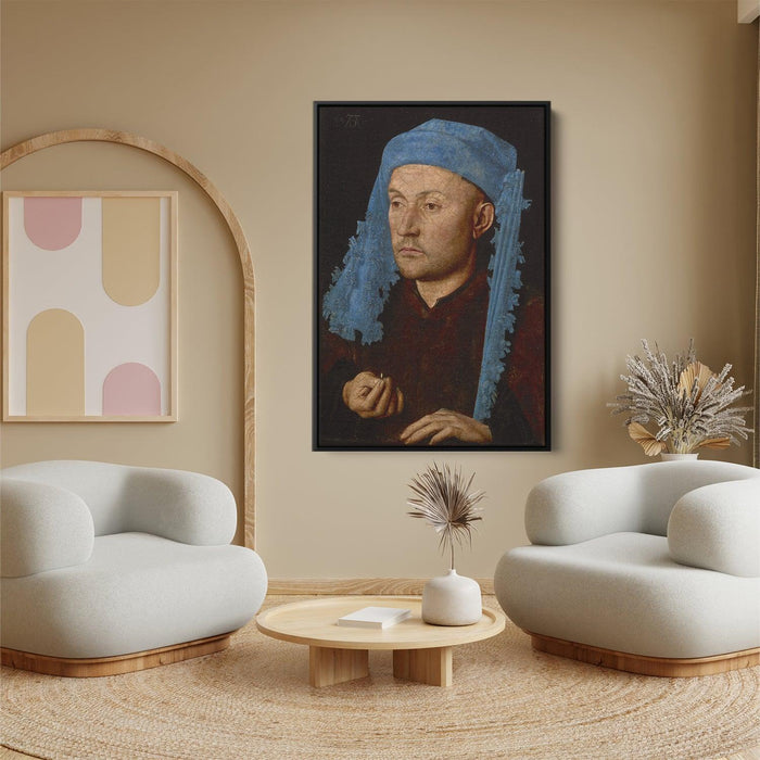 Man in a Blue Turban by Jan van Eyck - Canvas Artwork