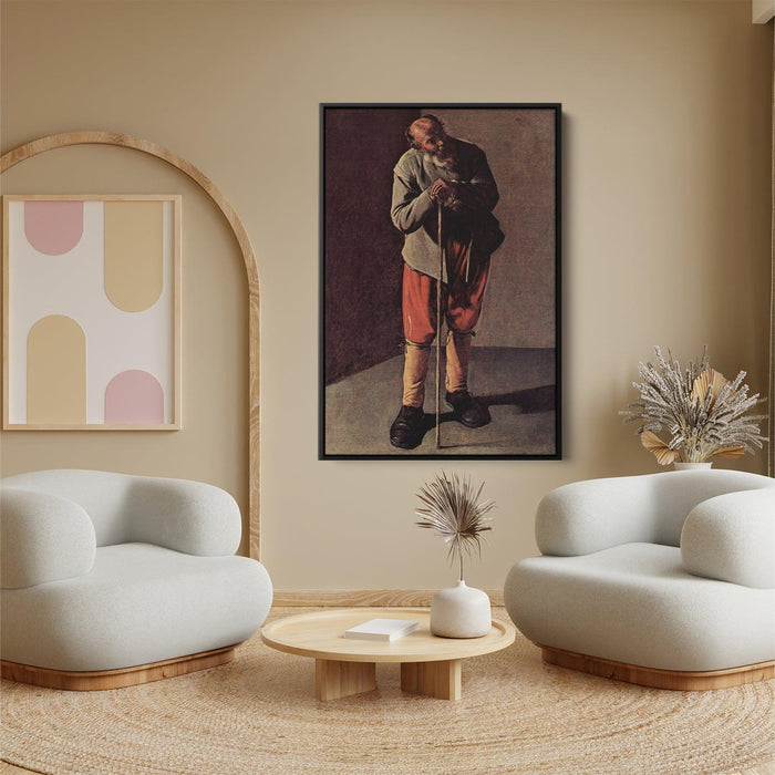 Old Man by Georges de la Tour - Canvas Artwork