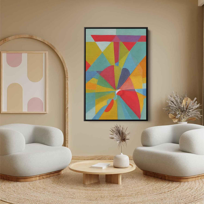 Pastel Bauhaus Triangles #206 - Kanvah