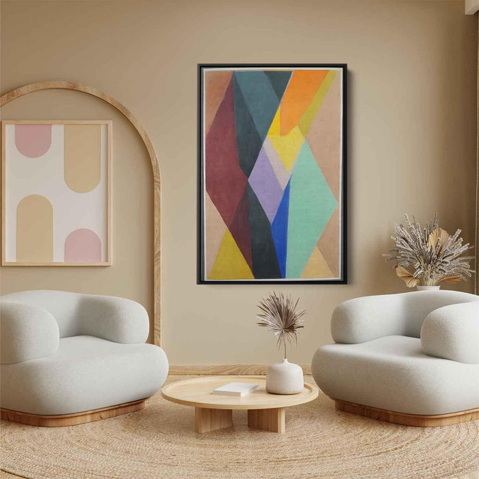 Pastel Bauhaus Triangles #230 - Kanvah