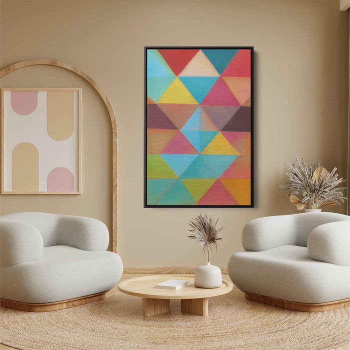 Pastel Bauhaus Triangles #232 - Kanvah