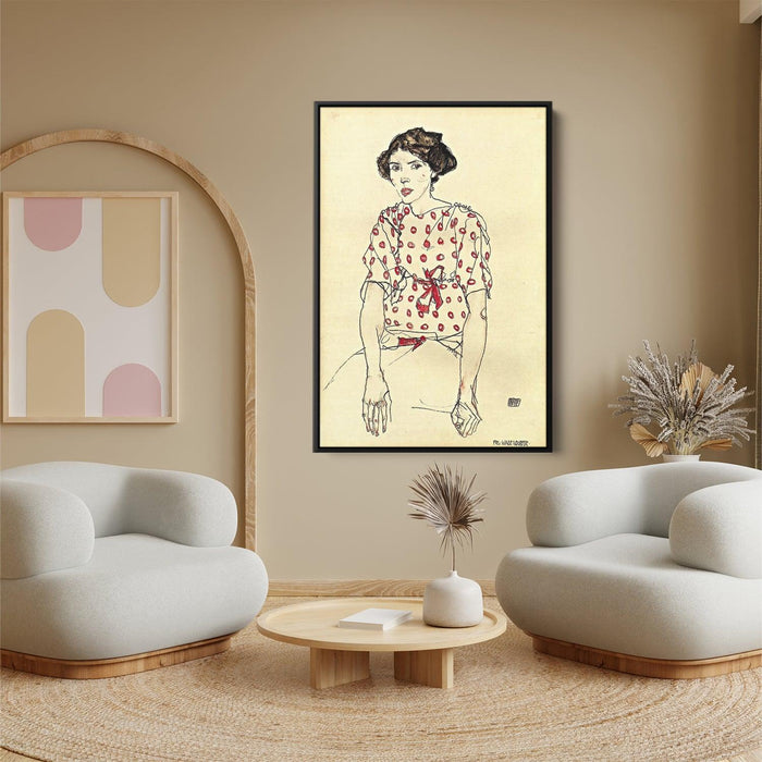 Portrait of Miss Waerndorfer by Egon Schiele - Canvas Artwork