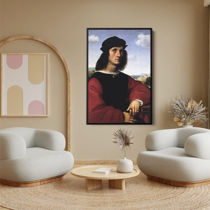 Portrait of Agnolo Doni by Raphael - Canvas Artwork