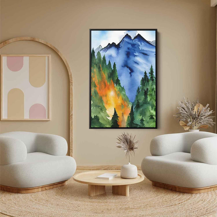 Watercolor Mountain #224 - Kanvah