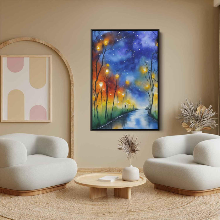 Watercolor Night #219 - Kanvah