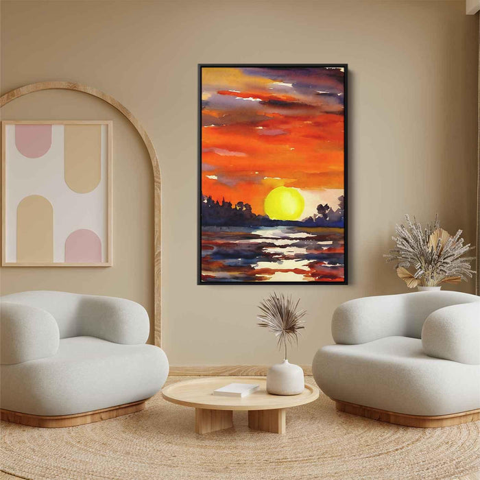 Watercolor Sunset #206 - Kanvah