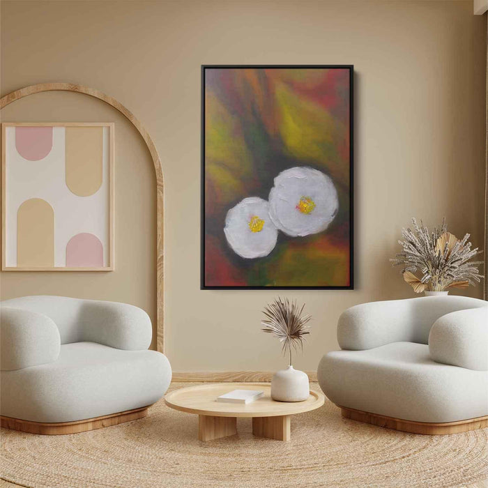 White Abstract Flower #204 - Kanvah