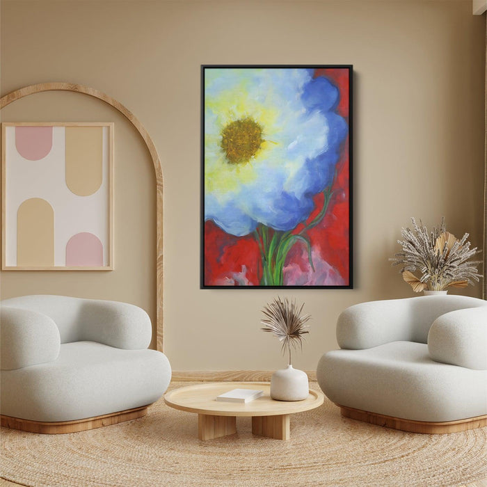 White Abstract Flower #208 - Kanvah