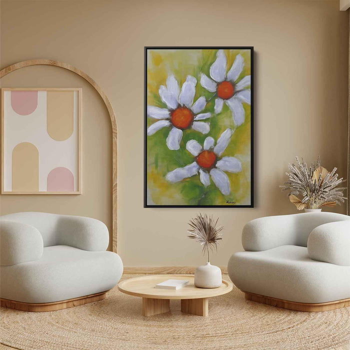 White Abstract Flower #212 - Kanvah