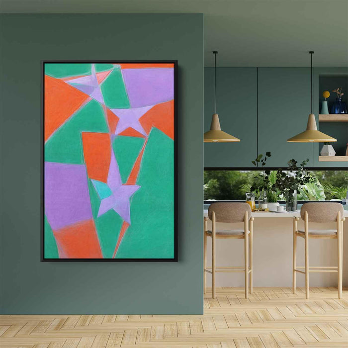 Pastel Bauhaus Stars #235 - Kanvah