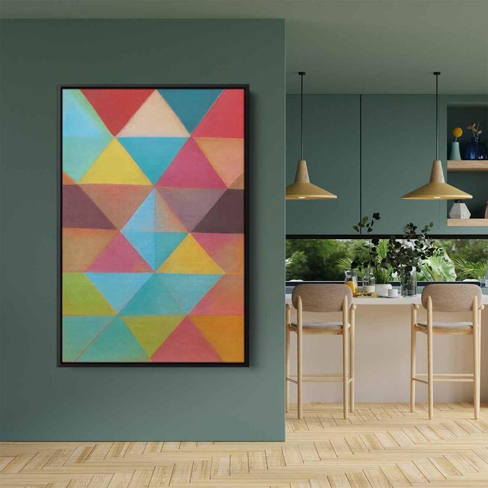 Pastel Bauhaus Triangles #232 - Kanvah