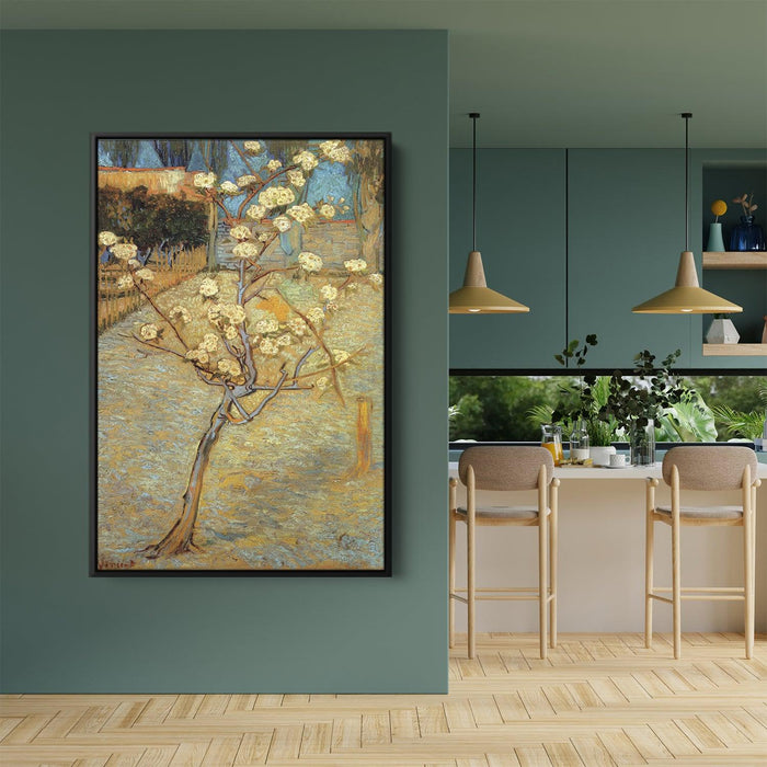 Pear Tree in Blossom by Vincent van Gogh - Canvas Artwork