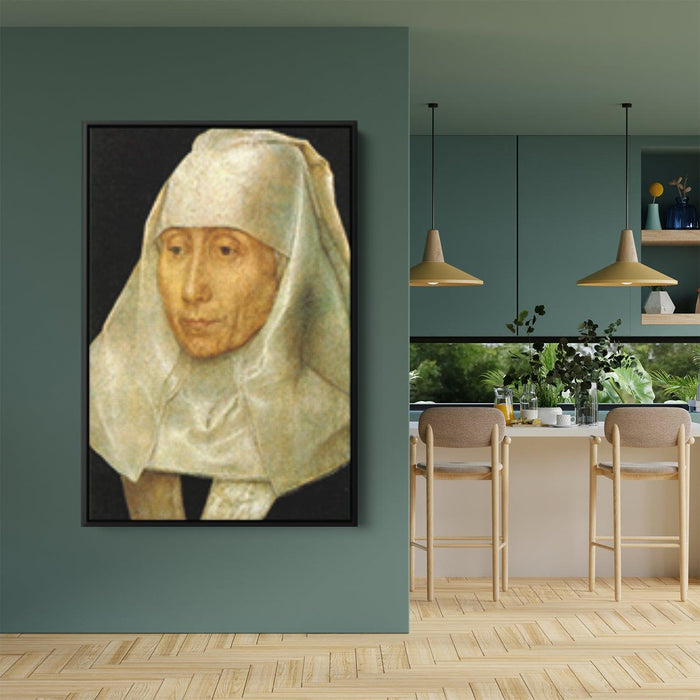 Portrait of an Old Woman by Hans Memling - Canvas Artwork