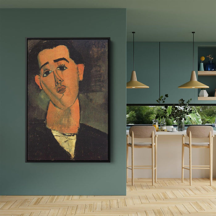 Portrait of Juan Gris by Amedeo Modigliani - Canvas Artwork