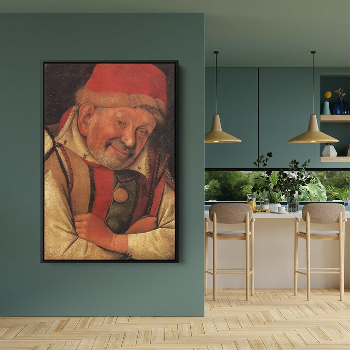 Portrait of the Ferrara Court Jester Gonella by Jean Fouquet - Canvas Artwork