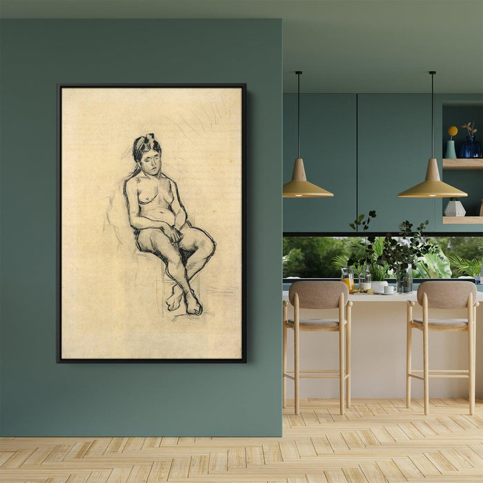 Seated Female Nude by Vincent van Gogh - Canvas Artwork