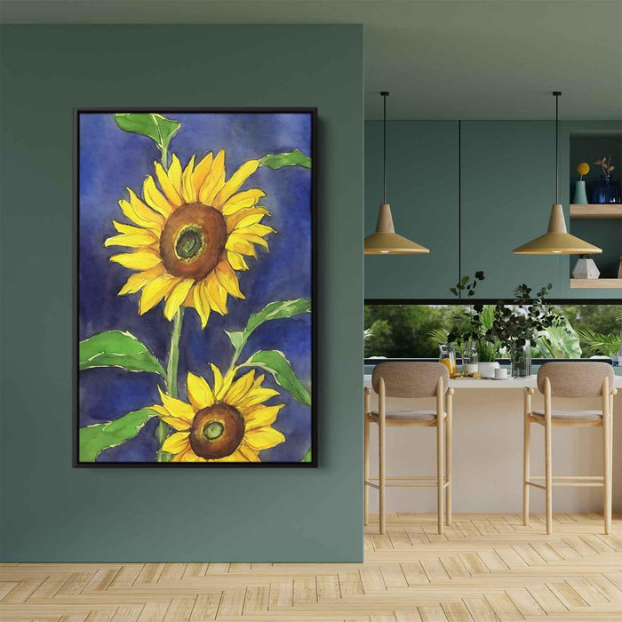 Watercolor Sunflower #208 - Kanvah