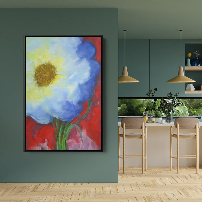 White Abstract Flower #208 - Kanvah