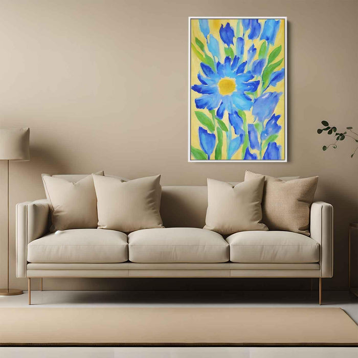 Blue Abstract Flower #237 - Kanvah