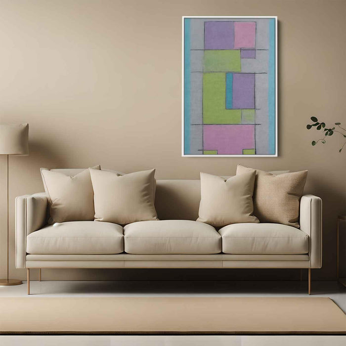 Pastel Bauhaus Squares #228 - Kanvah