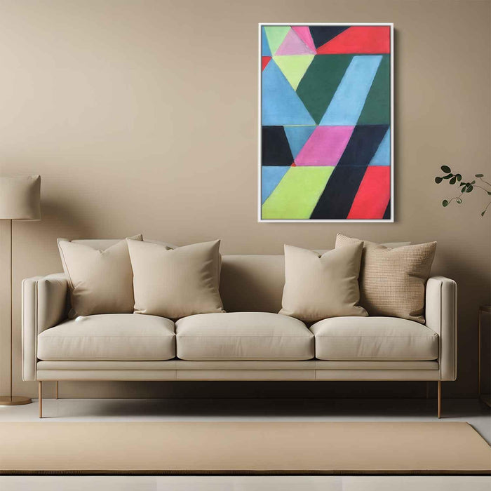 Pastel Bauhaus Triangles #217 - Kanvah