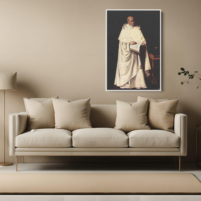 Portrait of Fra Zumel Francisco by Francisco de Zurbaran - Canvas Artwork