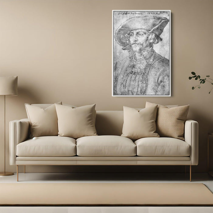 Portrait of Hans Pfaffrot of Gdansk by Albrecht Durer - Canvas Artwork